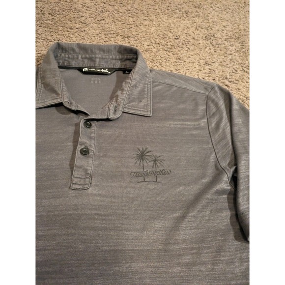 Men's Travis Mathew Rainy Days Palm Trees Logo Golf Polo 1MX121 Large - Picture 3 of 9